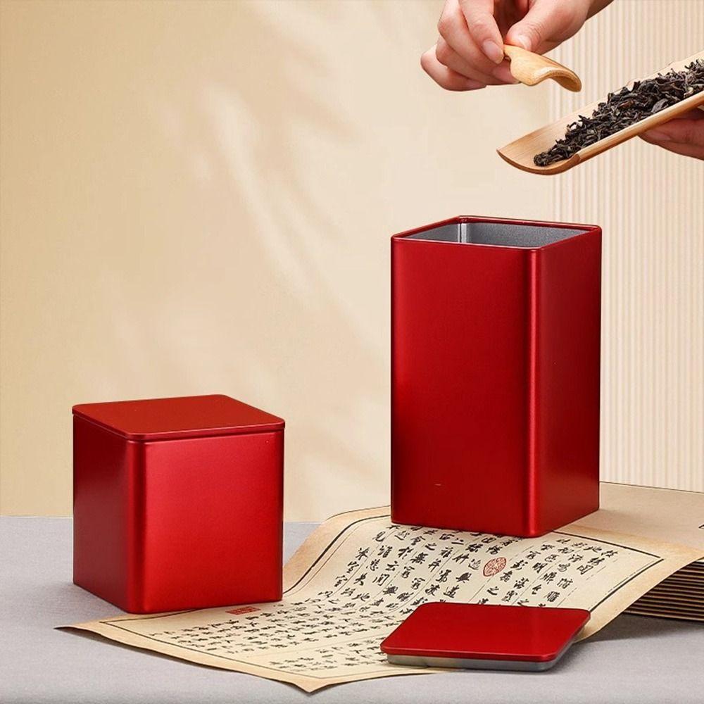 Plechová čajová dóza Velkokapacitní Uzavřená Nádoba na čaj Vysoce kvalitní Plechovka na čaj pro Domov a Cestování