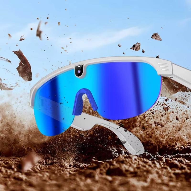 4K Polarized AI Smart Cycling Glasses Men 800W Camera Video Recording Translation Sunglasses Bluetooth Call Music Sports Glasses Image Stabilization