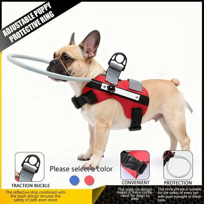 Adjustable Anti-Collision Ring for Blind Pets - Portable Protective Cover To Prevent Obstacle Strikes