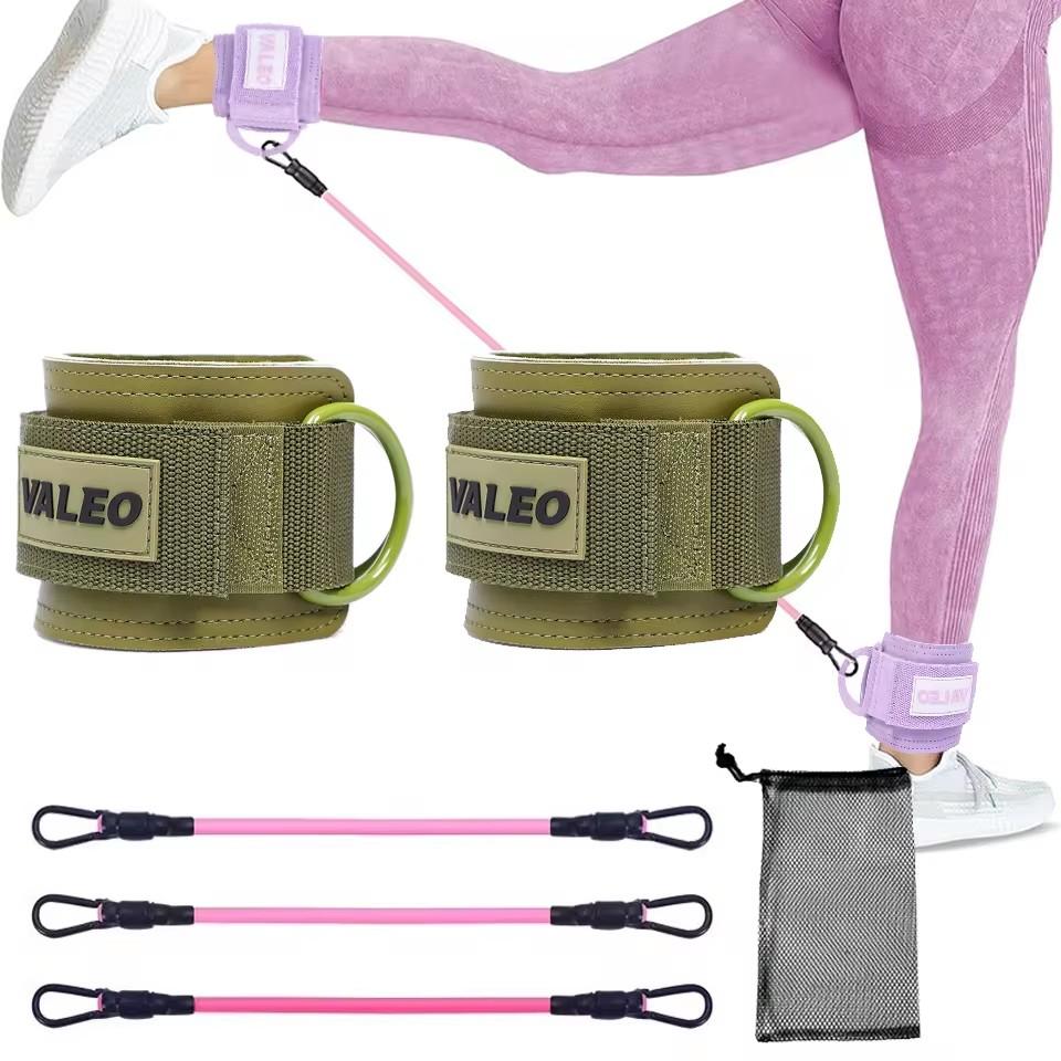 Thick Foam Gym Ankle Bands for Lower Body Workout Legs Buttocks Strengthening Resistance Bands Load Bearing