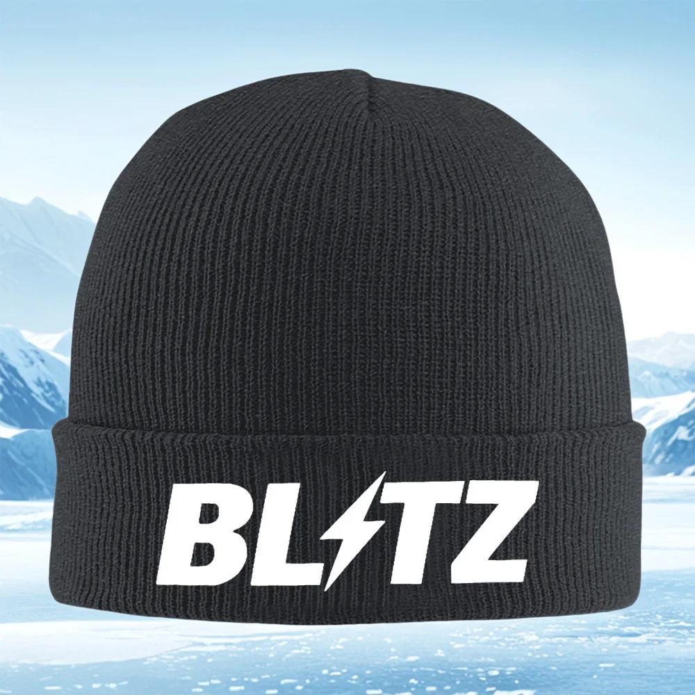 BLITZ lightning bold design Knitted Hat Unisex Women Unisex Beanie Pullover Cap Winter Thermal Warm Christmas Outdoor Cycling Hikin