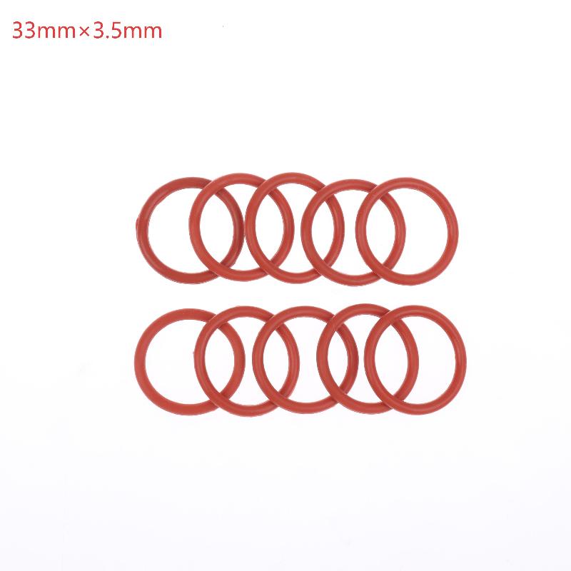 10PCS Silicone O RING For Coffee 43.6*35*4.3 Mm O-Ring VMQ Gasket Seal Thickness 4.3mm ORing Red Rubber