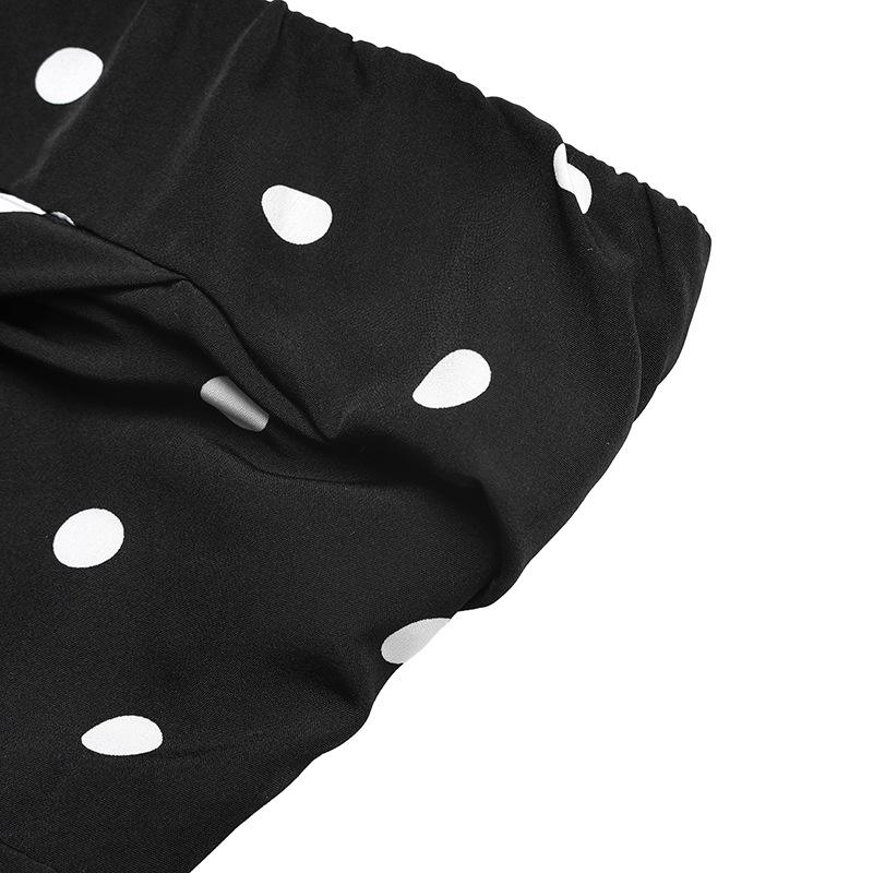 French Holiday Polka Dot Sleeveless Bandeau Jumpsuit (2026 Collection)