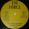 12inch Record RED FOX  NATURALEE  Down In Jamaica FM013 FM FORCE 1989 US Reggae Ska  Dub Used