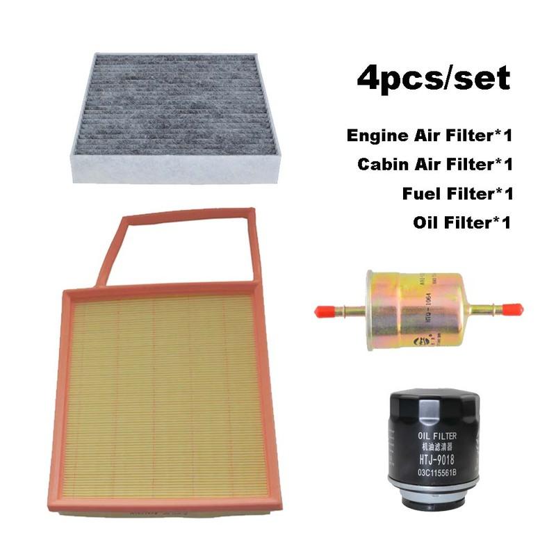 4pcs Filter Set For BYD SONG PLUS 1.5T -/ Pro / Frigate 07 DM-i/p Engine Cabin A/C Fresh Air Fuel Gas Oil Filter Kit