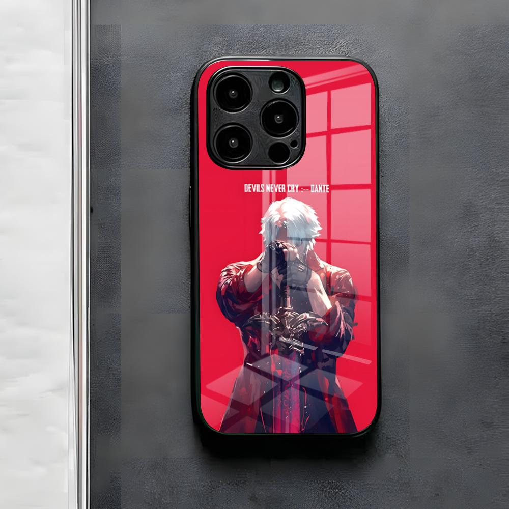 Game D-Devil May Cry DMC Phone Case For IPhone 17 Air 16 E Pro Max 15 14 13 Mini 12 Pro 11 Max Plus Black Glass Cover