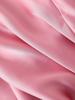 Silk Satin V-neck Backless Spaghetti Strap A-line Dress for Women - New European American Style