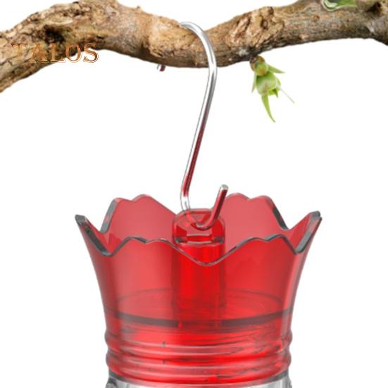 Açık Hava İçin Sinek Kuşu Besleyici Asılı Sızdırmaz Plastik Kuş Besleyici 5 Çiçek Besleme Portu ve Dış Bahçe Dekoru İçin Karınca Hendeği