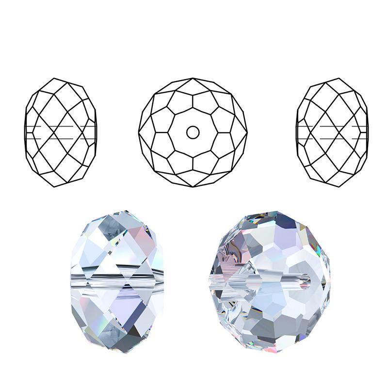 AAA quality 4/6/8mm shiny faceted Austria crystal beads glass beads loose Spacer beads for bracelet necklace earring making DIY