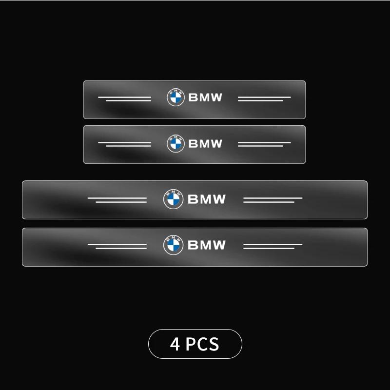 

4PC Car Threshold Sticker Scratch Resistant Transparent Film Protector For BMW E46 E85 E60 F10 E39 F30 E36 F20 E87 E90 E70 X3 X5