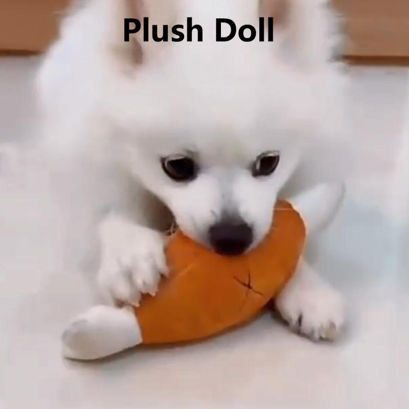 Pet Dog Chew Toy Doggy Plush Chicken Leg Toy Dogs Soft Teething Toy Aggressive Chewers Bone Toy Puppy Interactive Gift