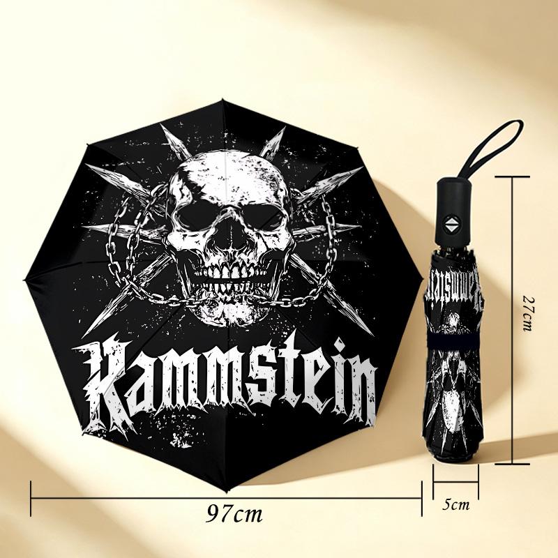 Heavy Metal 8 Ribs 3Fold Black Glue Uv Protection Umbrella Sun Protection Rainproof Compact Folding Umbrella For Travel Daily Use C92489