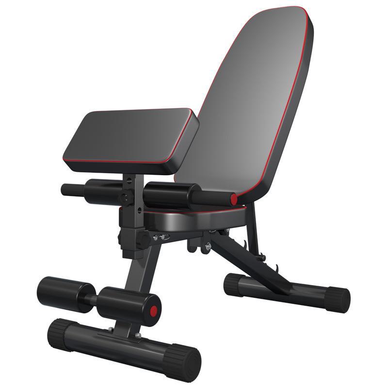 Dumbbell benches, home fitness training benches, foldable, installation-free, multifunctional indoor fitness equipment for sale.