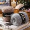 Comfortable Thread Cotton Blended Alpaca Mohair Yarn Soft Fluffy Handmade Hand-Knitted Yarn Long Haired Crochet Yarn Knitting