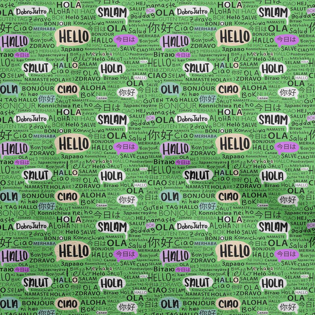 oneOone Cotton Flex Brown Fabric Writing Text Diy Clothing Quilting Fabric Print Fabric By Yard 40 Inch