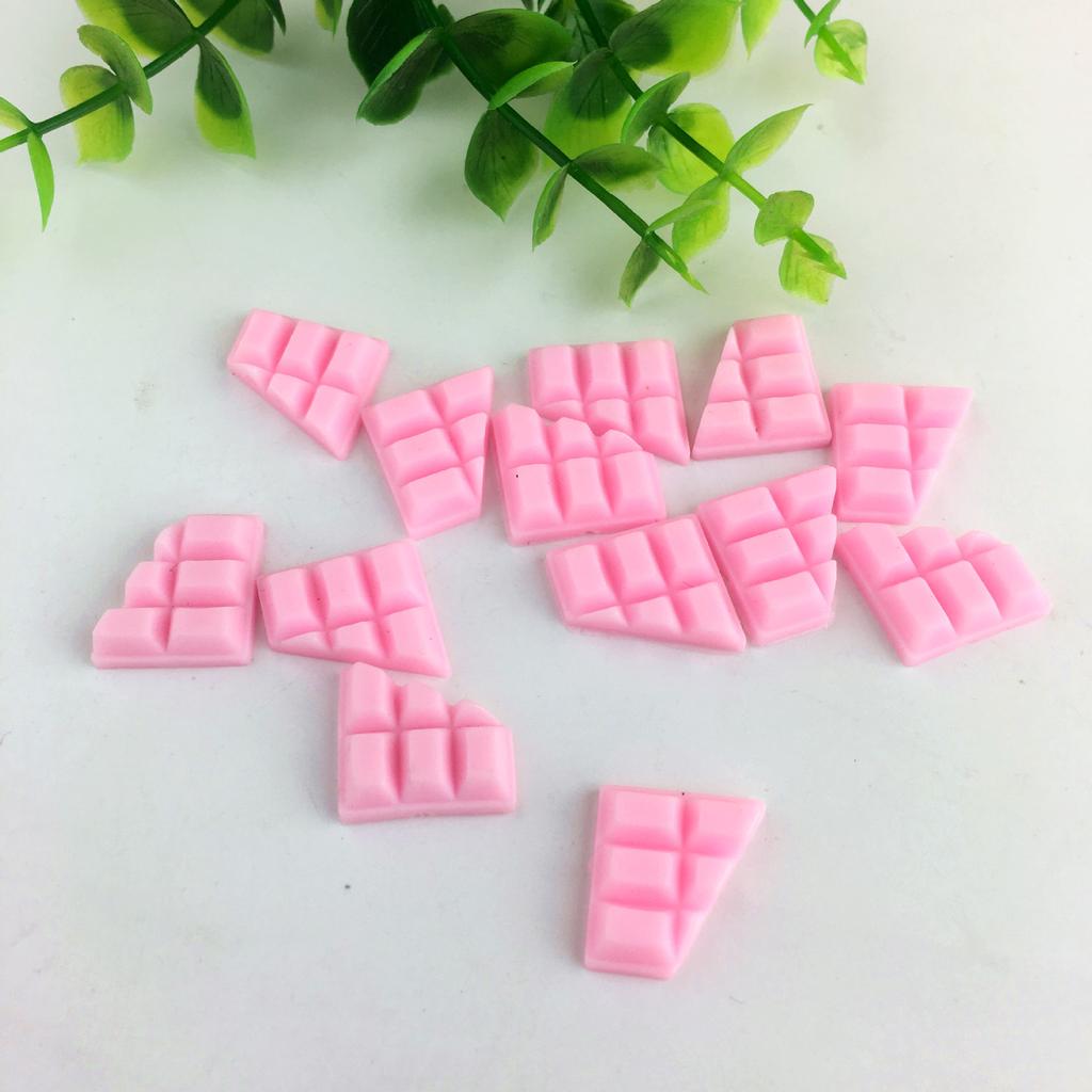 10 stücke 23*16mm Mix Schokolade Polymer Schleim Box Spielzeug Für Kinder Charms Modellierung Ton DIY Kit Zubehör Kinder