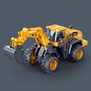 Excavator Plastic Simulated Bulldozer  Roller Forklift Children Toy Car Inertia