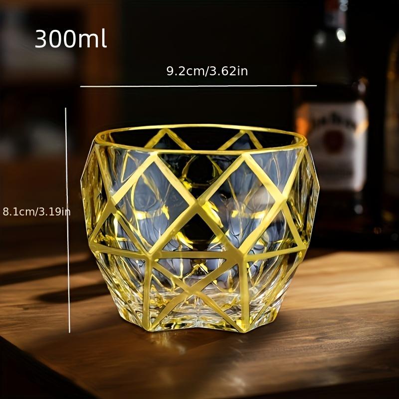 Whisky Pohár Arany Szegéllyel Bor Whisky Poharak Aranyozott Kristály Bárfelszerelés Multifunkciós Sör Koktél Otthon Víz Kávéscsésze
