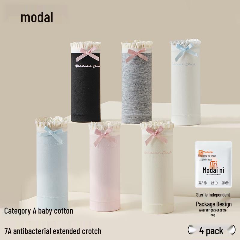 

Women s Modal-Cotton Blend Antibacterial Briefs 4-Pack M (70-100 jin)