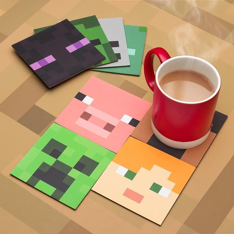 [Officially licensed product] Minecraft character coaster 8 pieces