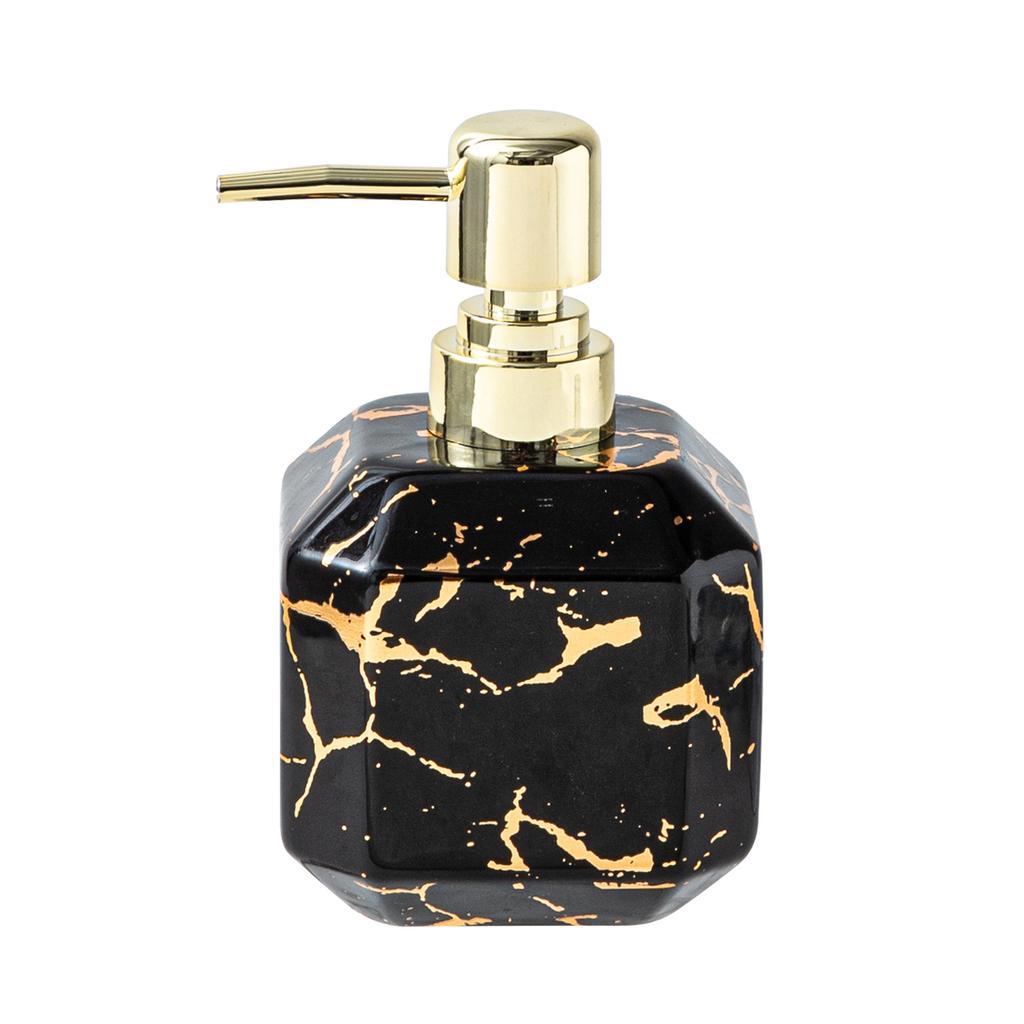 Marble Ceramic Bottle Luxury High-end Hotel Bathroom Household Shower Gel Hand Sanitizer Shampoo Water Bottle Press Bottle