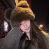 Niedliche Plüschmütze mit kleinen Bärenohren für Damen im Winter, vielseitige Mütze, die das Gesicht kleiner erscheinen lässt, mit Ohrenschutz, plus Samt, warme nordostmongolische Mütze
