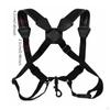 Padded Saxophone Harness Nylon Double Shoulder Sax Strap PU Leather
