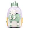 2024 Trendy Cute Cartoon Kids Backpack Fashionable Nylon Design For Boys And Girls With Animal Print
