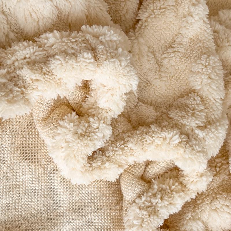 Couvre-lit en velours gaufré 3D épais chaud en peluche drap-housse élastique antidérapant protège-matelas 90/120/150/180/220x200