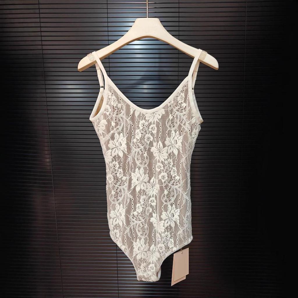 Europäische & Amerikanische Trendige Rückenfreie Spitzen-Camisole - Damen Slim Fit Herbst/Winter Top