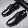 Fashion Men's Leather Shoes Round Toe Non Slip and Waterproof Height Increasing Male Casual Shoe Common In Promotion Designer Size 45 Pu