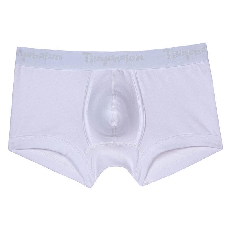 

[Собственный бренд] Мужские боксеры из хлопка в рубчик — 2022 г., классический однотонный цвет, мягкий и удобный крой L