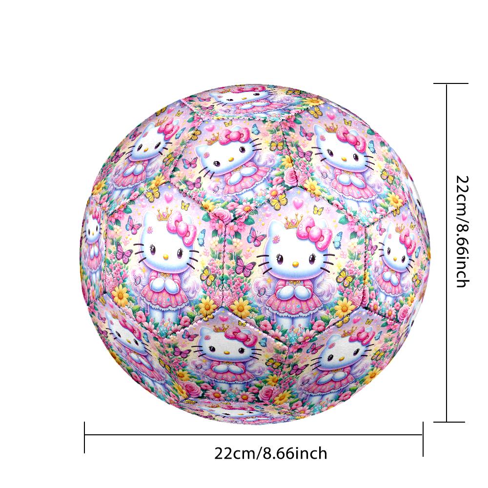 1pc Size 5 Hello Kitty Design Soccer Ball - Anti-slip Football for Outdoor Sports Activities, Durable Ball for Game Play