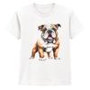 Bulldogge Hund Kinder T Shirt Tiere Rassen Grafik Vintage Stretched Fashion Breathable Stylish Versatile Comfortable