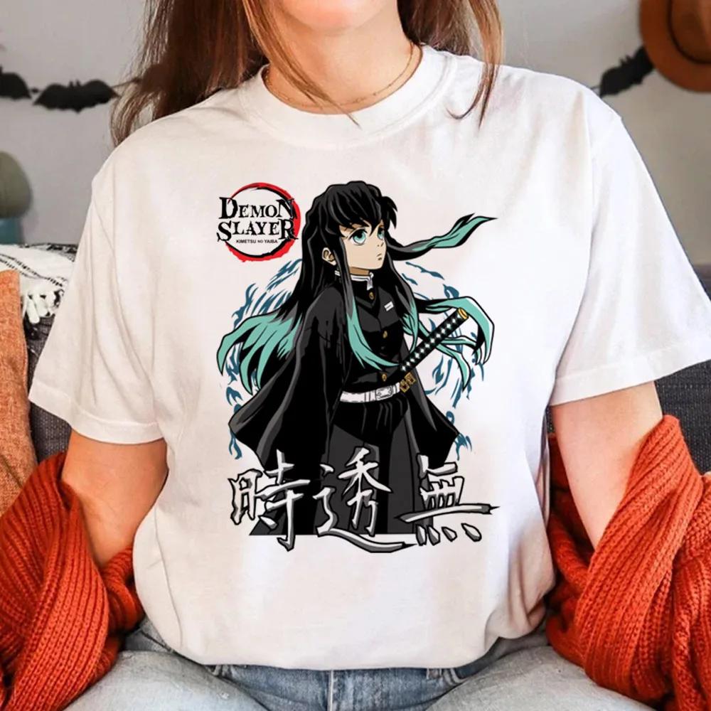Muichiro Tokito T-Shirt Women's Harajuku Summer Casual Cute Manga T-Shirt Women's Manga Japanese Anime Clothing Y2K Top