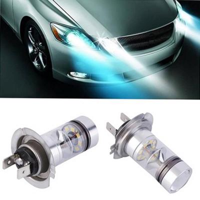 Car Vehicle White H7/H4 100W LED 20-SMD Projector Fog Driving DRL Lamp Light Bulb
