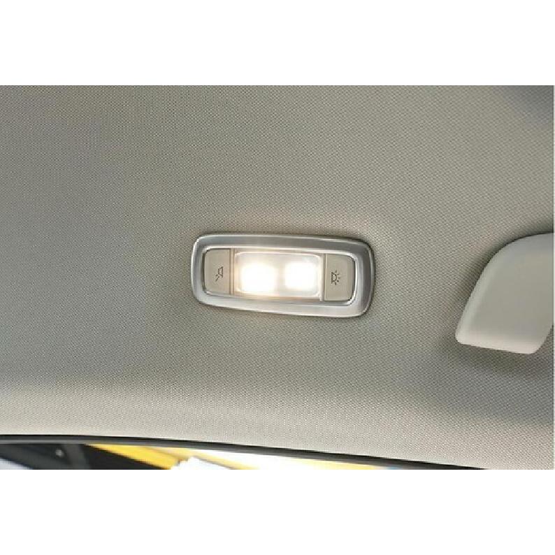 ABS Silver Rear Reading Light Lamp Frame Trim 2X For BMW X3 G01 X4 G02 2018-