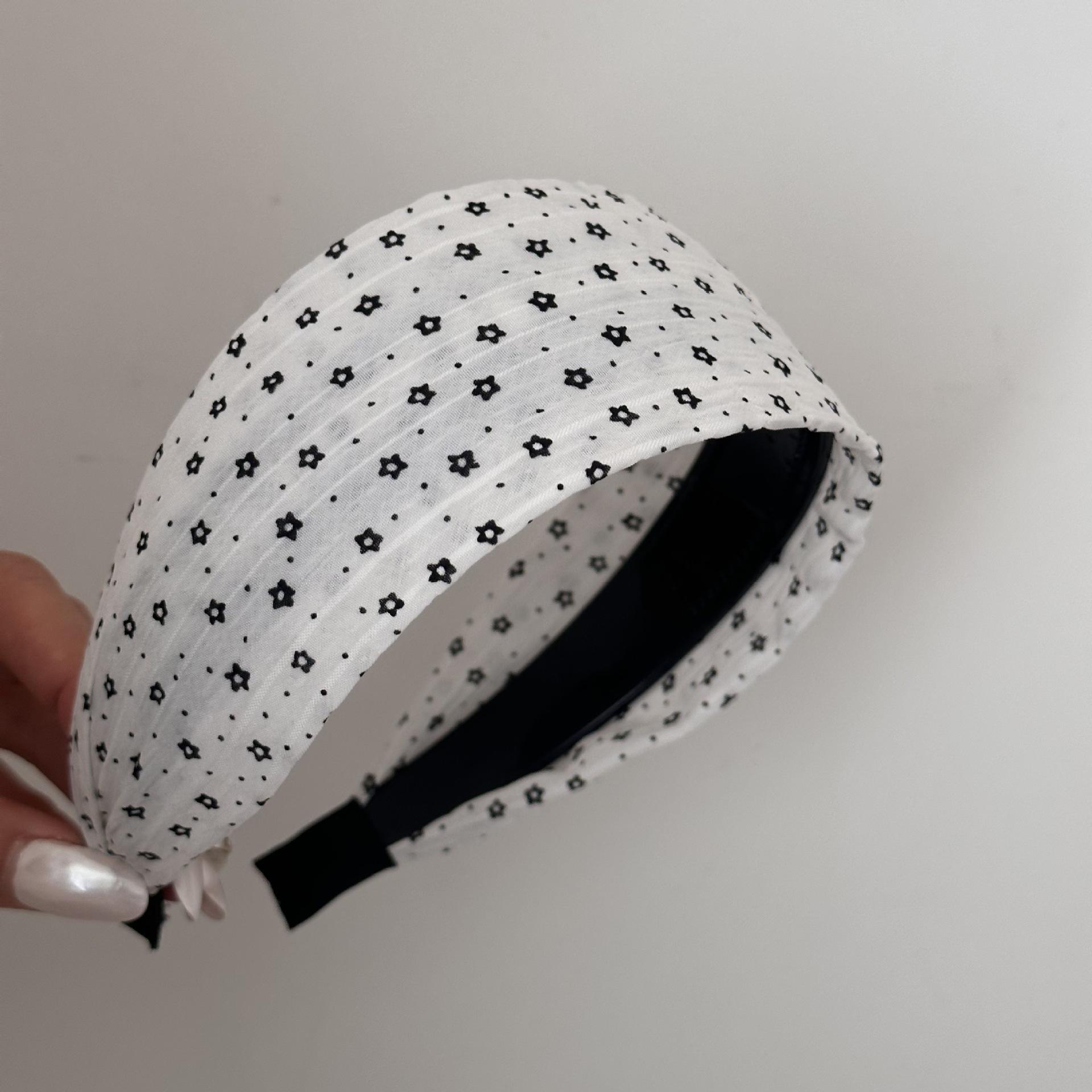 

Новая Корея Элегантный Милый Горошек Широкие Повязки на Голову Ободок Женский Девушка Подарок Резинки для Волос Волосы Голова Обруч Лента Аксессуары Головной убор Головной убор wide about 6 cm