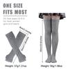 Gothic Y2K Lolita Fingerless Gloves for Halloween Costume Thigh High Boot Socks  for Women