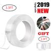 Nano Tape Roll Double Sided Adhesive Tape 30mm*3m*2mm Traceless Washable Nano Tape Stick Grip Gel Reusable Nano Gel