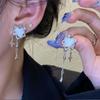 Irregular Heart Tassel Star Earrings Women Fashion Personality Earrings Trendy Party Jewelry Gift