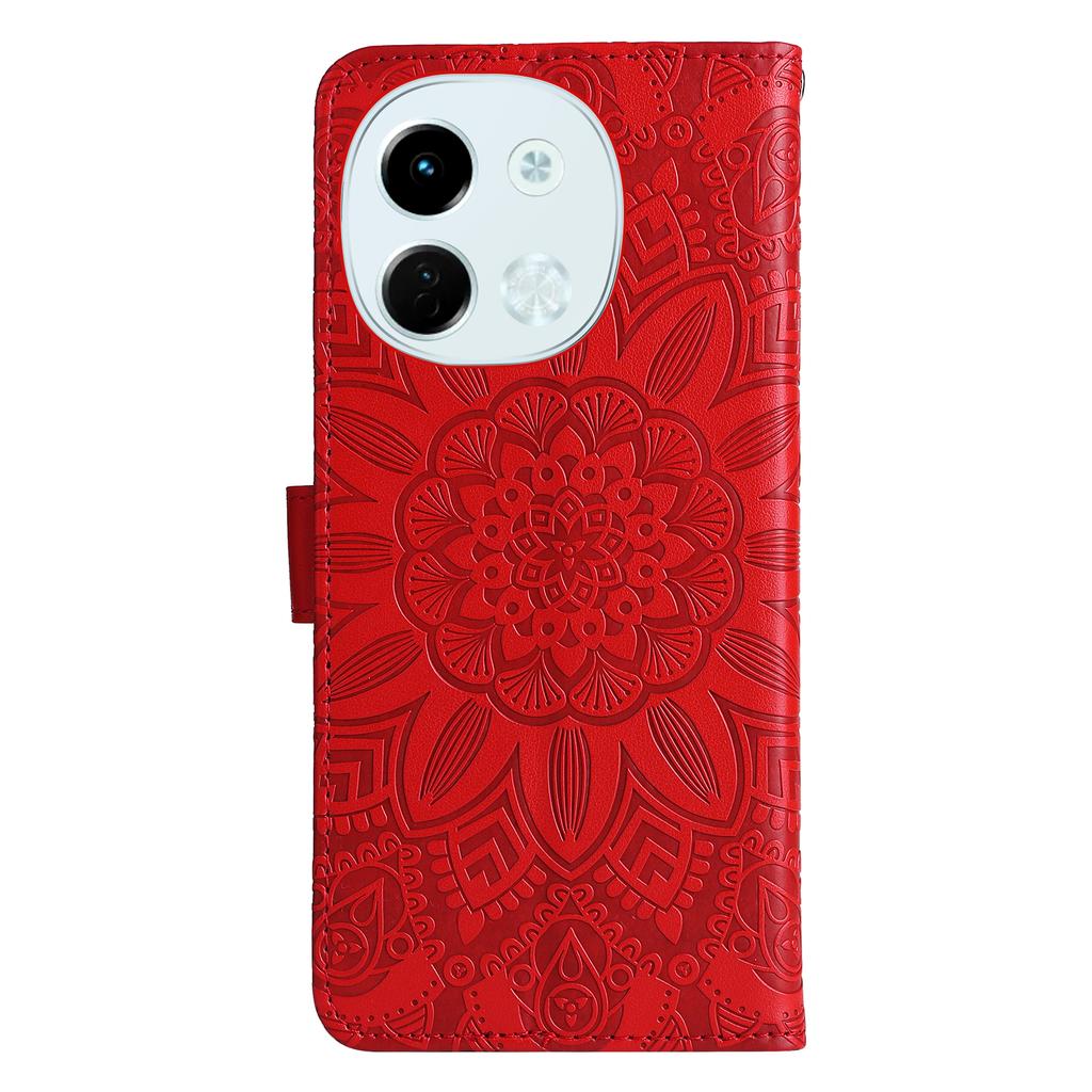 For TECNO Spark 30 5G/Pova 6 Neo 5G Case Sunflower Imprint Leather Wallet Phone Cover