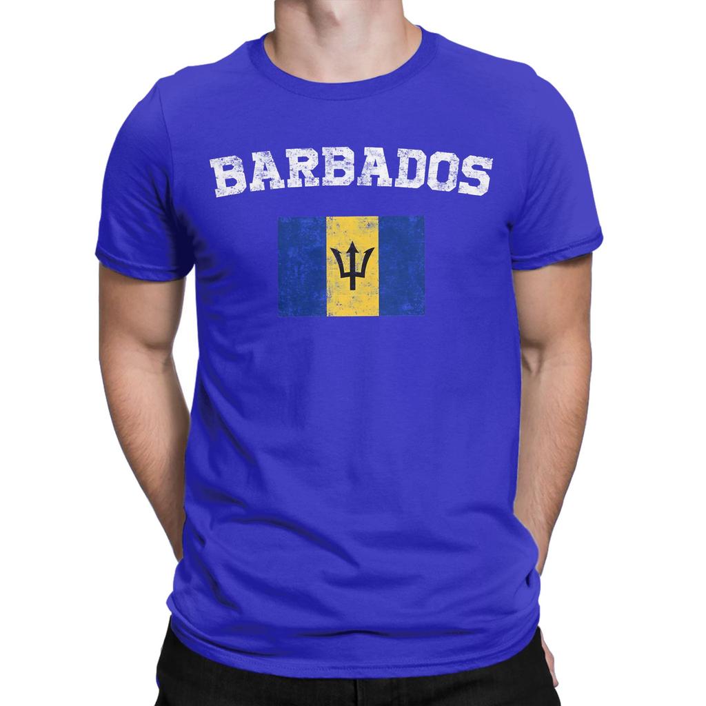 Unisex Wounisex Graphic Print Barbados Flag Barbadian T Shirt Tee 100 Cotton Tshirts Clothes