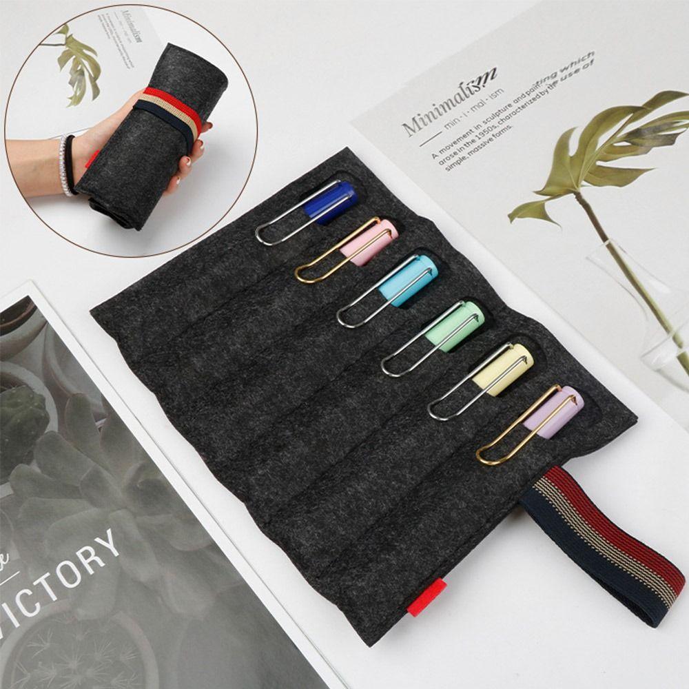 Felt Pen Pouch Multifunctional Pen Protective Sleeve Simple Pen Curtain Back To School