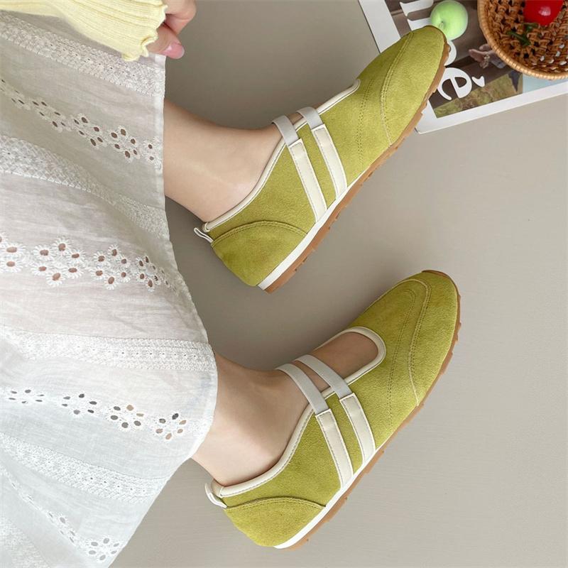 Fashion IPPEUM Ballet Sneakers Flats Round Toe 2025 New Red Ballerina Shoes Woman