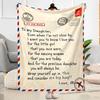 Love Letter To Daughter Blankets Are Suitable for Living Rooms,making Them an Ideal Choice for Outdoor Travel and Gifts.