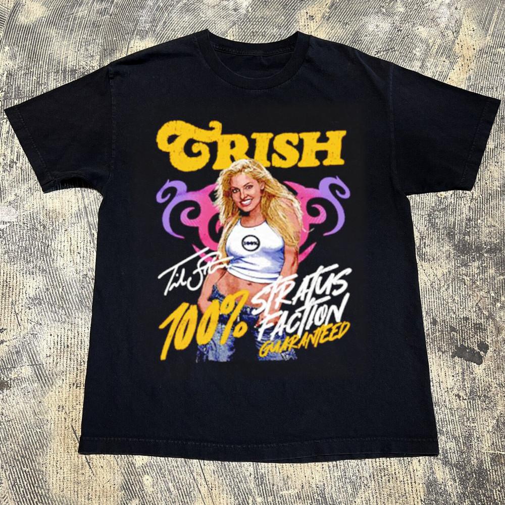 Трис Стратус Stratusfaction гарантирован Футболка Хлопковая Футболка Все Размеры S-4XL MK514 Унисекс Футболка XXXXL