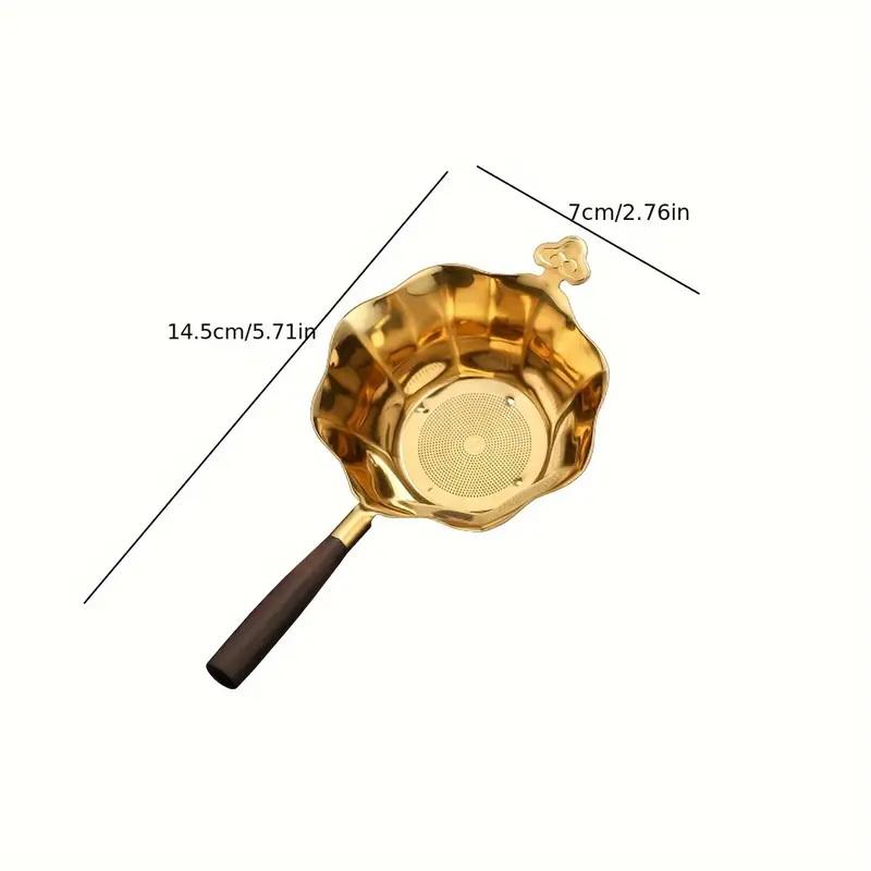 Metal Tea Filter Mesh Alloy Separator Kitchen Hammer Patterned Fish Tea Strainer Tea Accessories