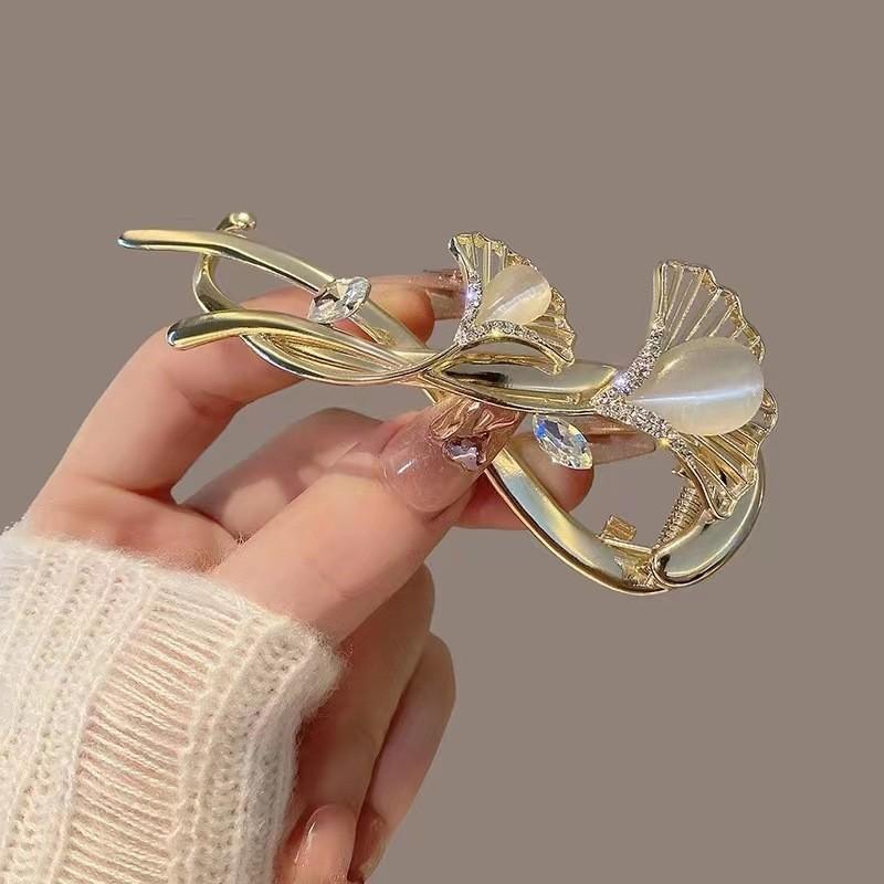 

Нескользящие большие заколки для волос с сильной фиксацией для густых или тонких волос One Size золотой