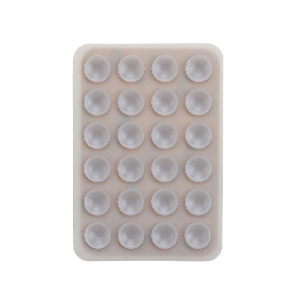 24-Piece Non-Slip Silicone Suction Cup Phone Holder with Adhesive